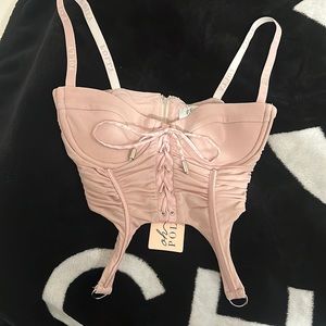 Oh polly lavender corset top